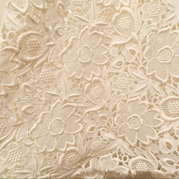 TIBI Guipure Lace Sleeveless Dress Ivory Size 0 - Picture 11 of 14